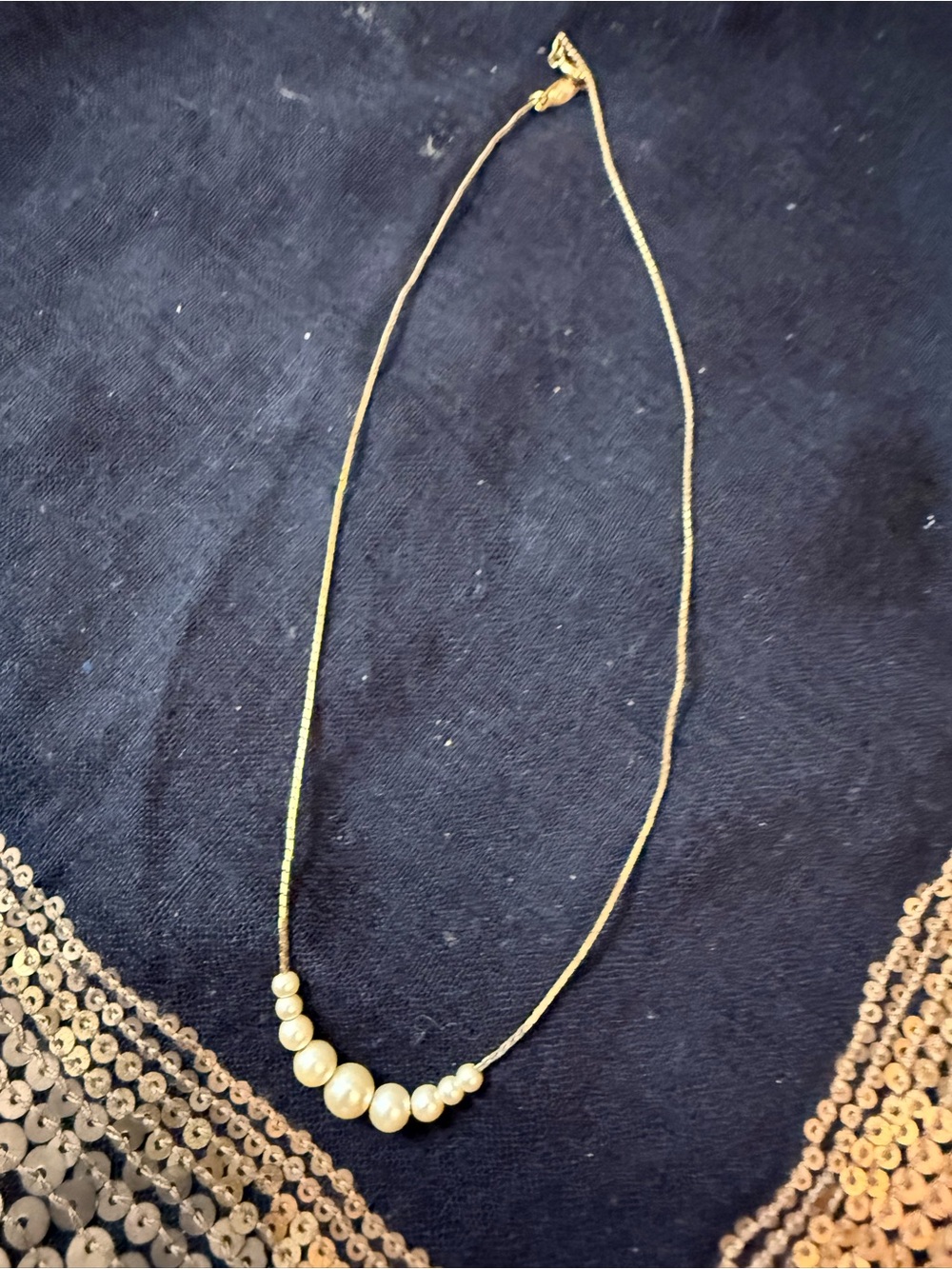 Napier Gold-Tone Pearl Accent Necklace